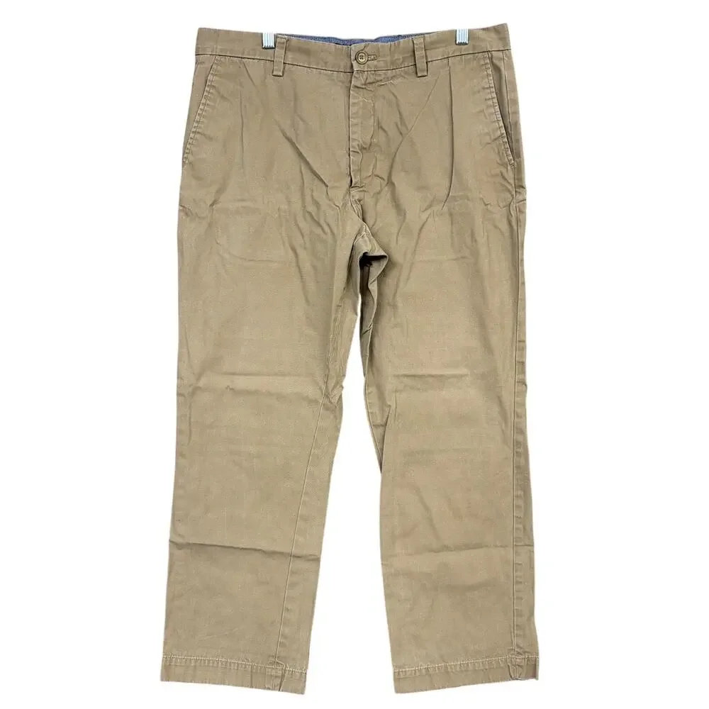 Banana Republic Mens Pants Brown Emerson Chino 100% Cotton 36x30 (36x28)
